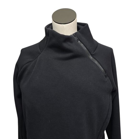 Athleta Sweatshirt Womens Size Small Cozy Karma Asym 1/4 Zip Pullover Athleisure - Picture 8 of 9